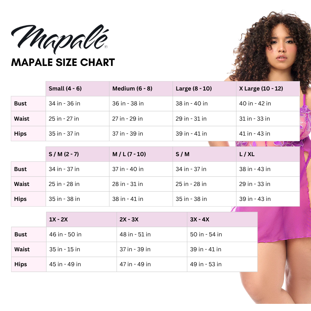Lingerie - Electric Bloom 3 Piece Set