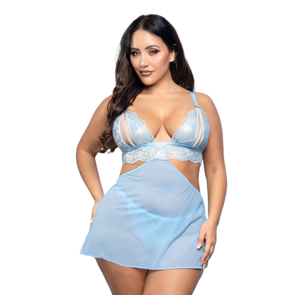 Lingerie - Bralette, Detachable Skirt & Pearl G-string