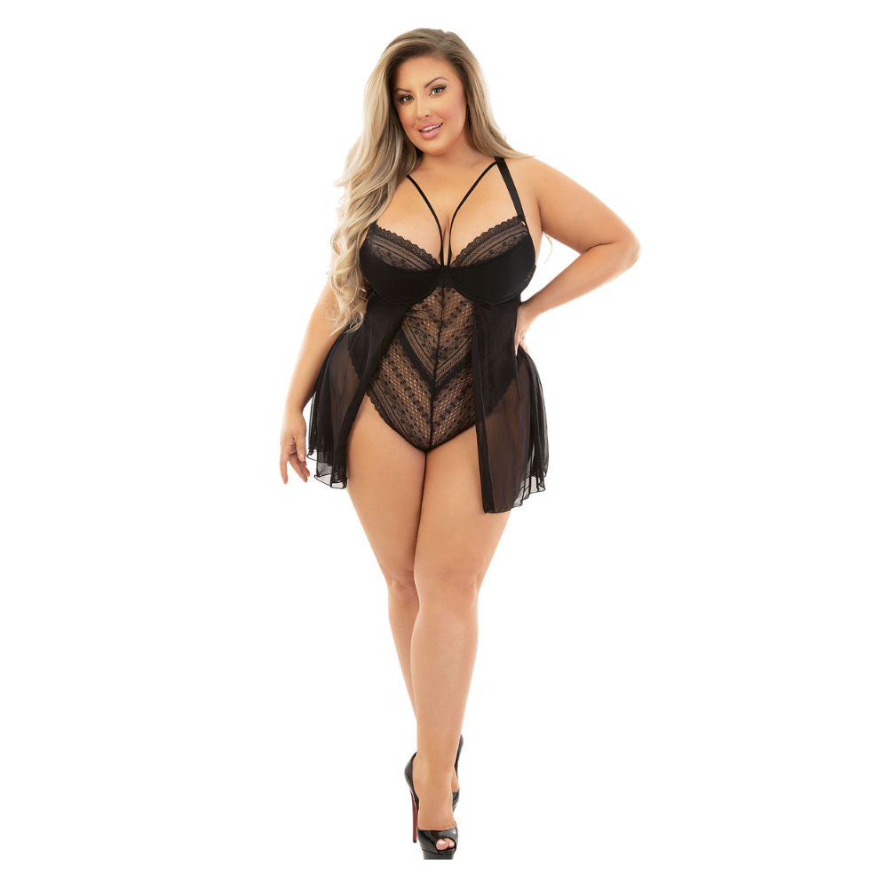 Lingerie - Twice as Nice Babydoll Teddy