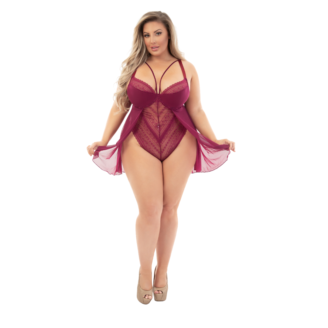 Lingerie - Twice as Nice Babydoll Teddy