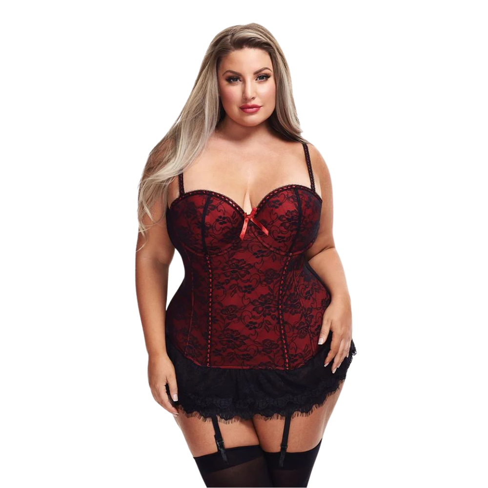 Lingerie - Lace Bustier & G-String