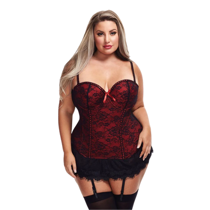 Lingerie - Lace Bustier & G-String