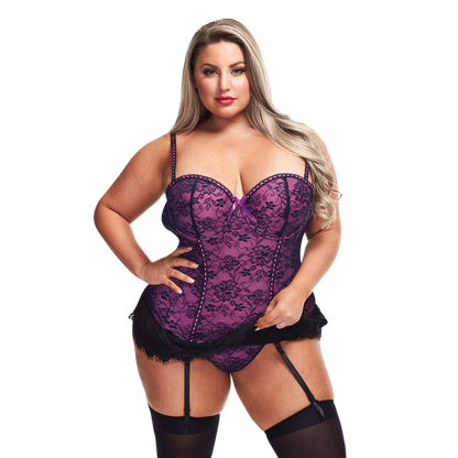 Lingerie - Lace Bustier & G-String