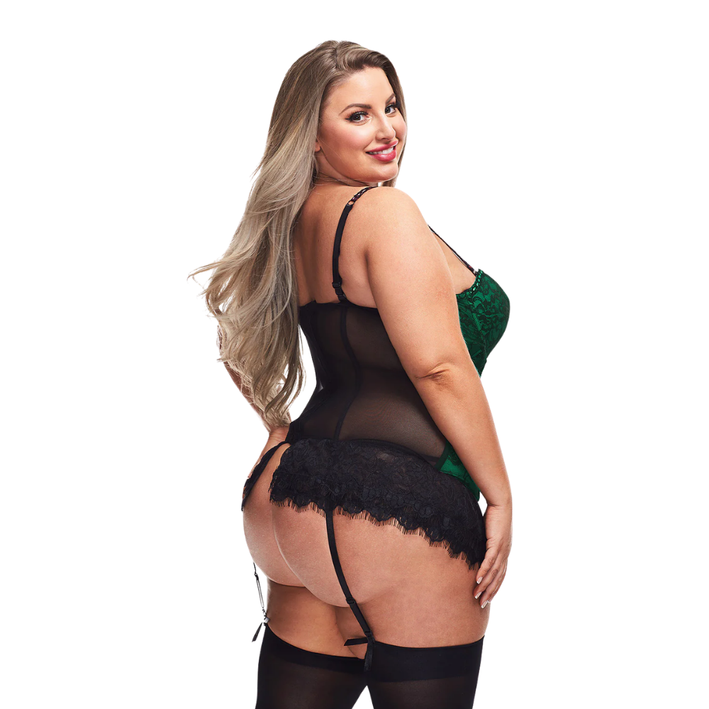 Lingerie - Lace Bustier & G-String
