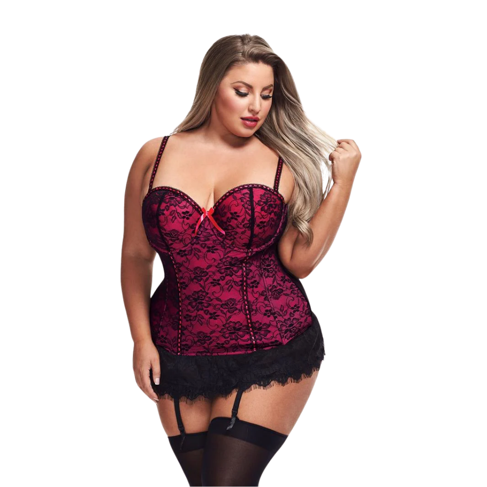 Lingerie - Lace Bustier & G-String