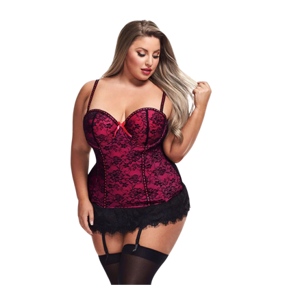 Lingerie - Lace Bustier & G-String