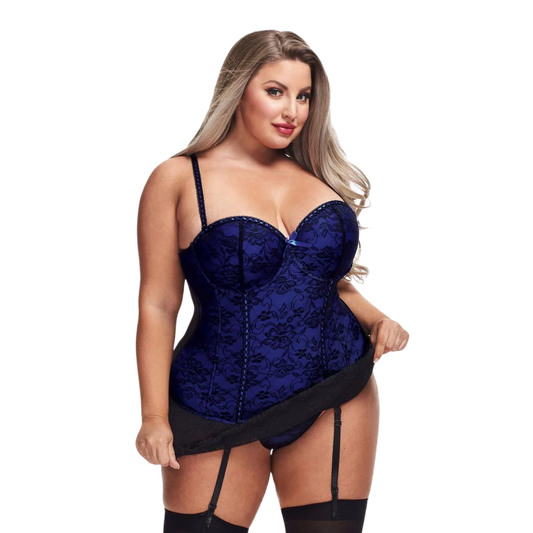 Lingerie - Lace Bustier & G-String