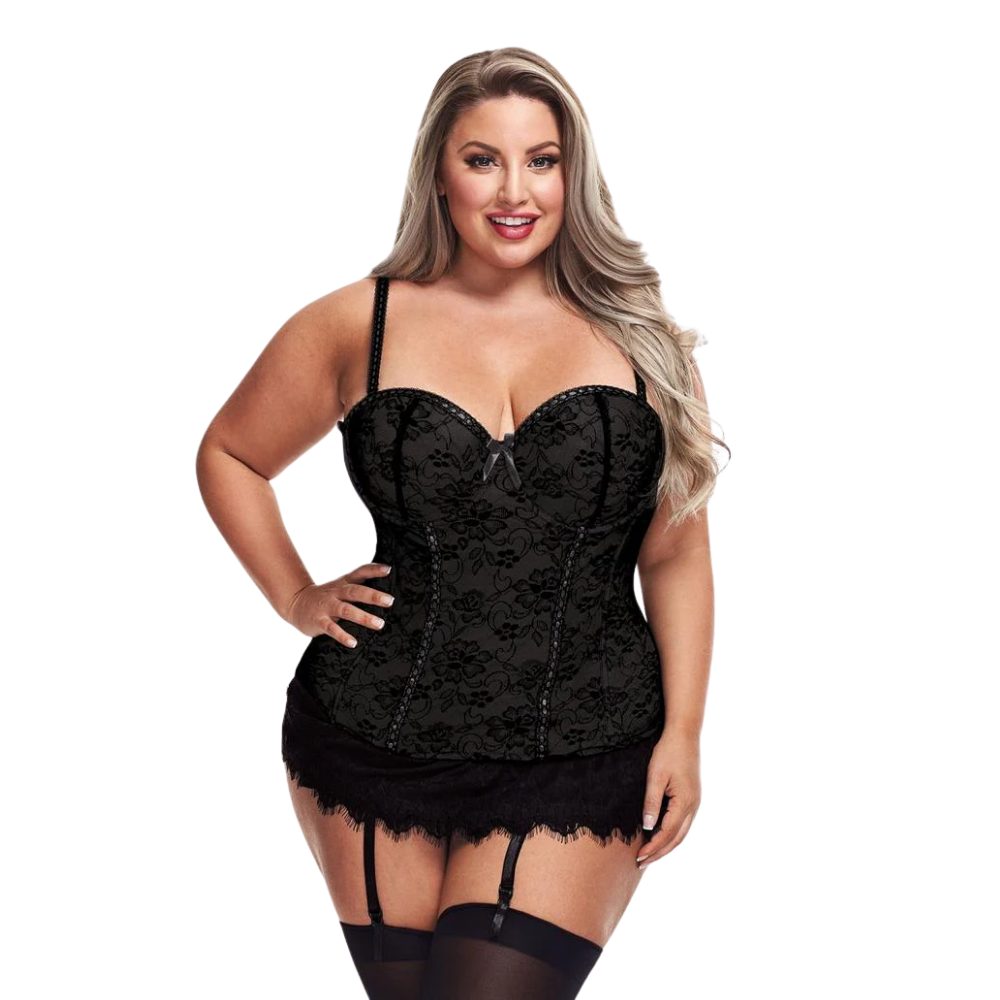 Lingerie - Lace Bustier & G-String
