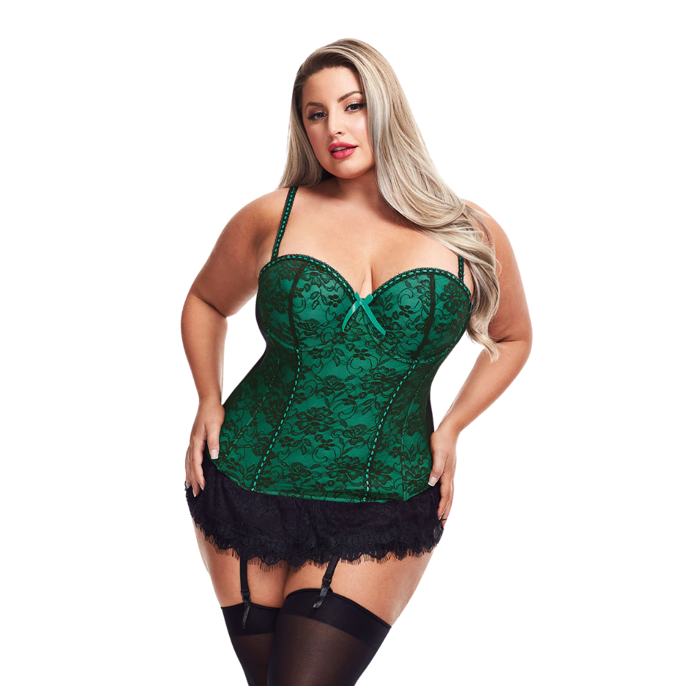 Lingerie - Lace Bustier & G-String