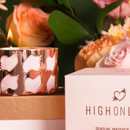 HighOnLove Massage Candle - Rose Bud