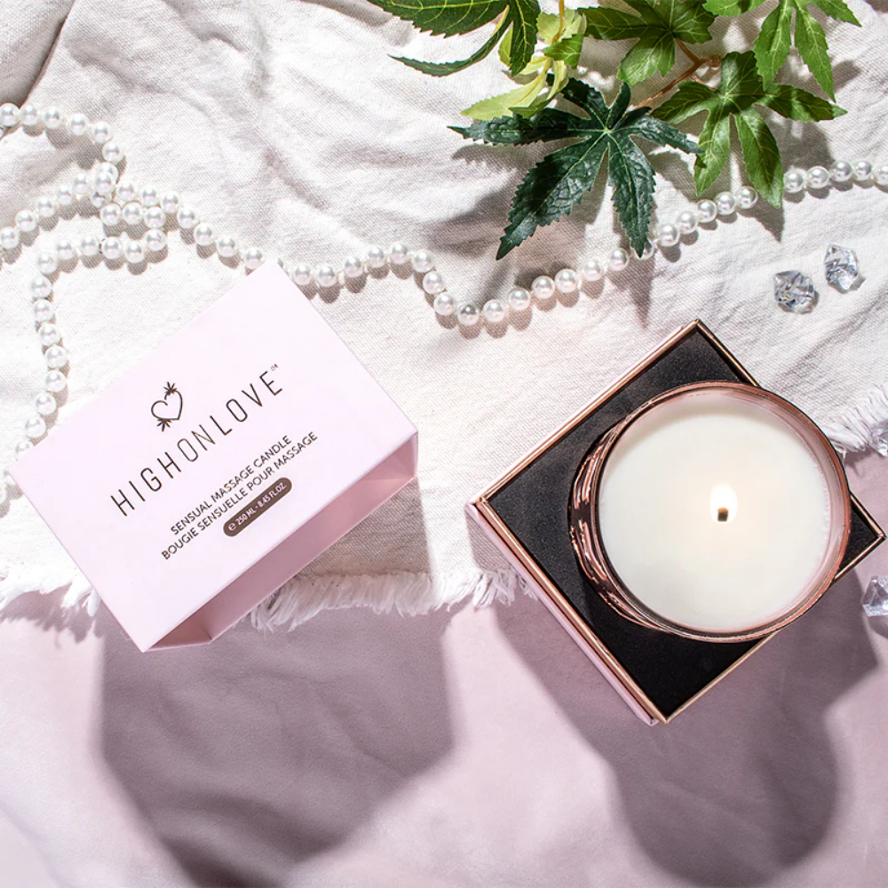 HighOnLove Massage Candle - Rose Bud