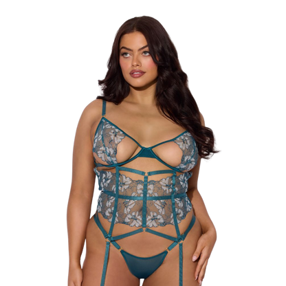 Lingerie - Nova Blacklight Lace Corset