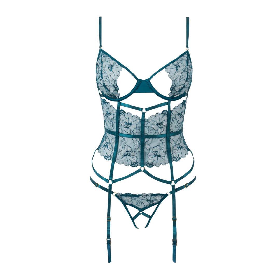 Lingerie - Nova Blacklight Lace Corset