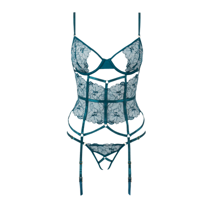 Lingerie - Nova Blacklight Lace Corset