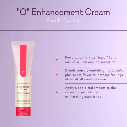"O" Enhancement Cream -FLAVORED CLITORAL & PENIS AROUSAL CREAM