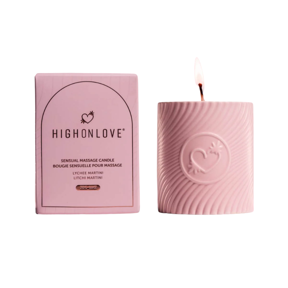 HighOnLove Massage Candle - Pink