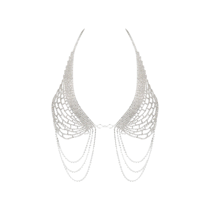 Lingerie - Rhinestone Net Halter