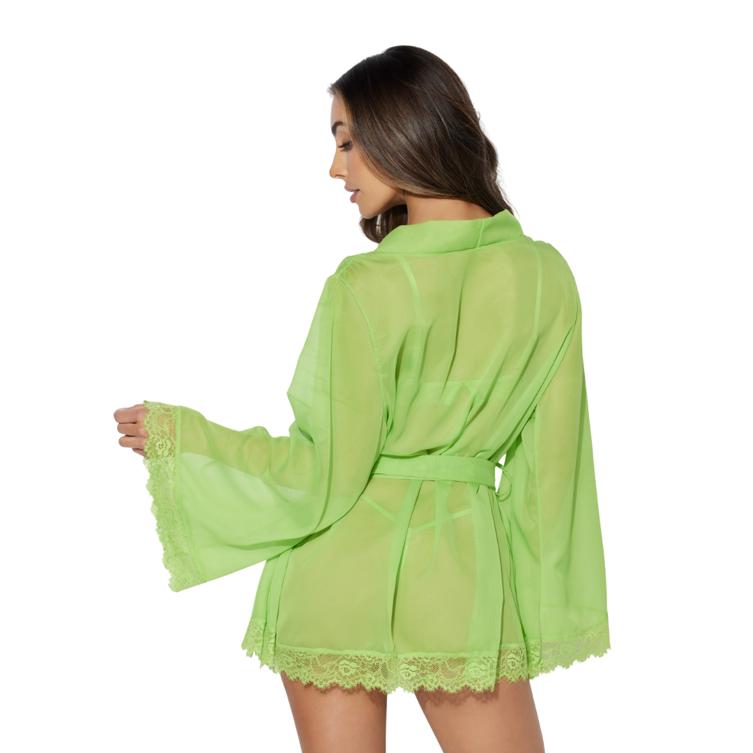 Lingerie - Shavon Lace & Chiffon Robe Set