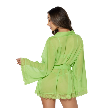 Lingerie - Shavon Lace & Chiffon Robe Set