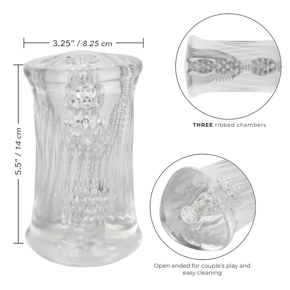 Trifecta Sleeve  MULTI-CHAMBERED PLEASURE SLEEVE