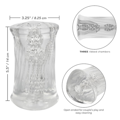 Trifecta Sleeve  MULTI-CHAMBERED PLEASURE SLEEVE