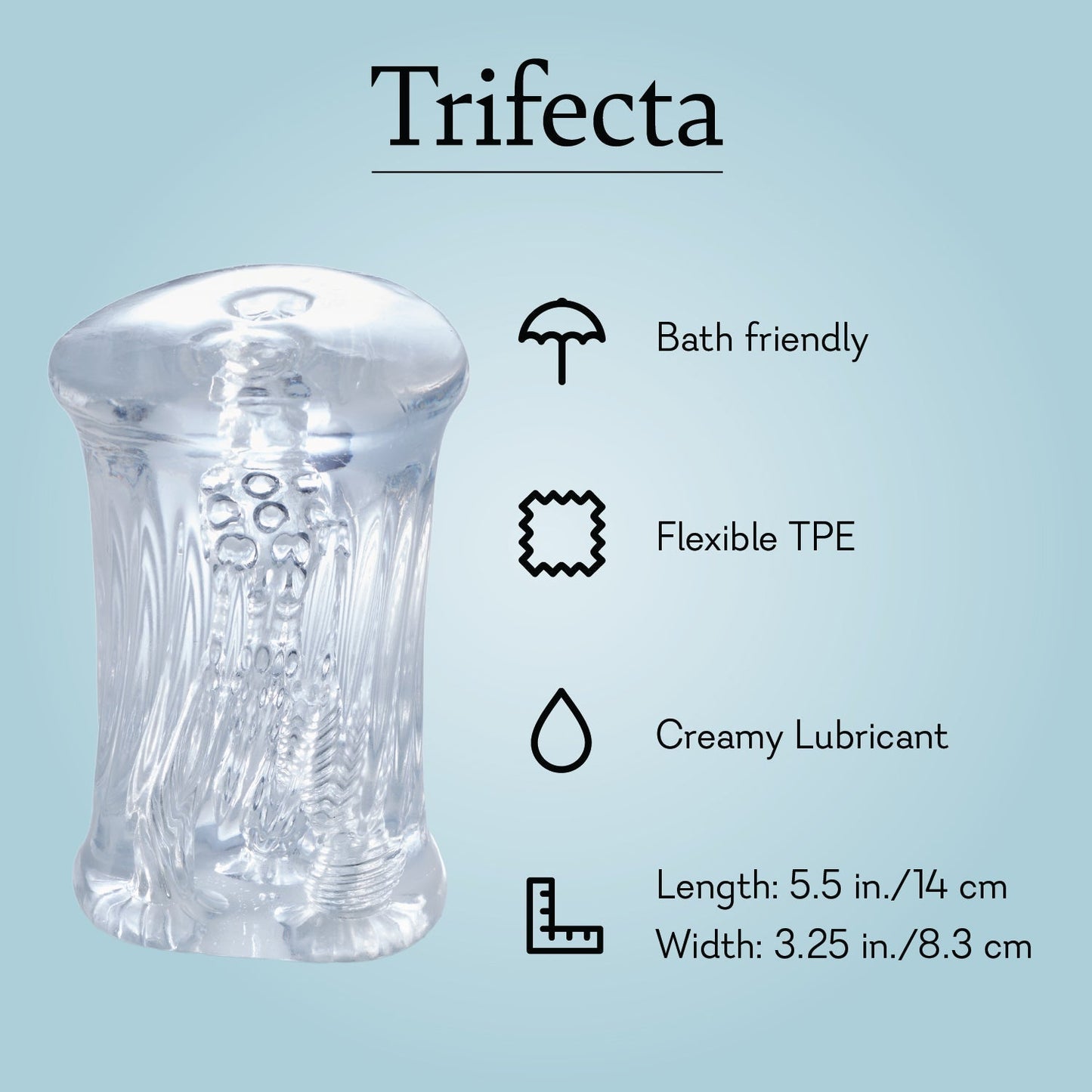 Trifecta Sleeve  MULTI-CHAMBERED PLEASURE SLEEVE