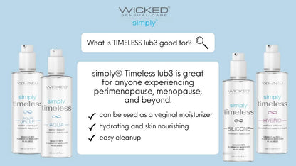 Simply Timeless Lubricant - 4 oz  (Perimenopausal and menopausal stages)