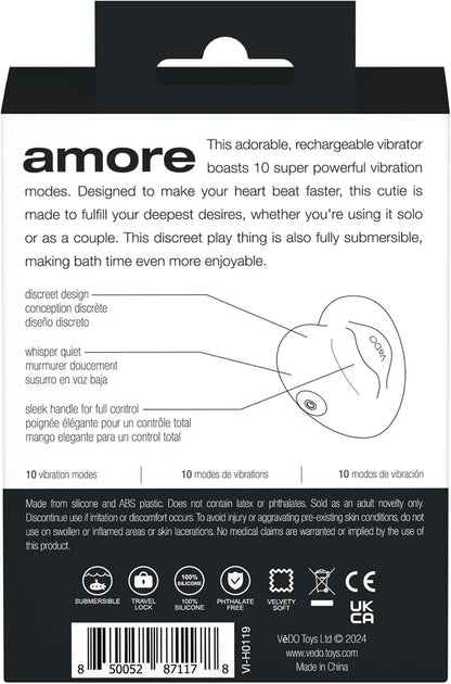 Amore Rechargeable Silicone Pleasure (Heart)Vibrator