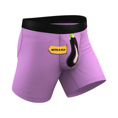 Lingerie Eggplant Boxer