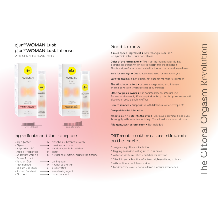 Woman Lust Intense Stimulating Gel - 15 ml